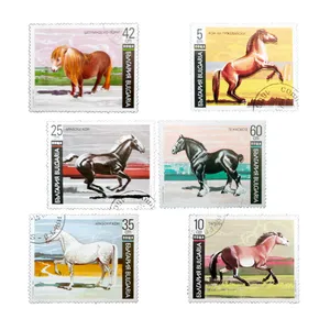 تمبر یادگاری طرح حیوانات مدل اسب کد Z-121 مجموعه 6 عددی