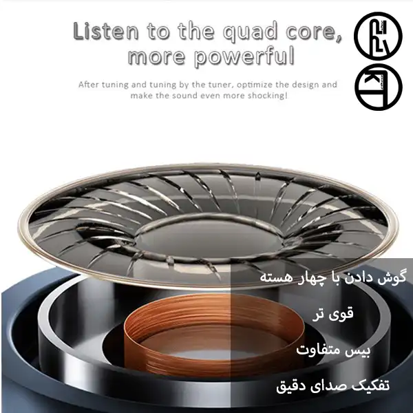 هندزفری  سیمی کی تی مدل فرنگیس