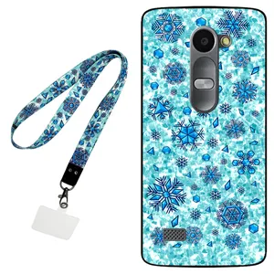 Megafone Snow Flake 0014 Cover For LG Leon Mobile Neckband