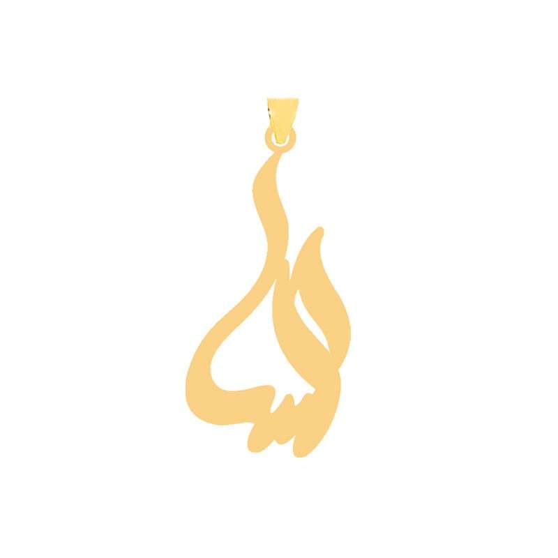 آویز گردنبند طلا 18 عیار زنانه قیراط طرح السا کد GH6305