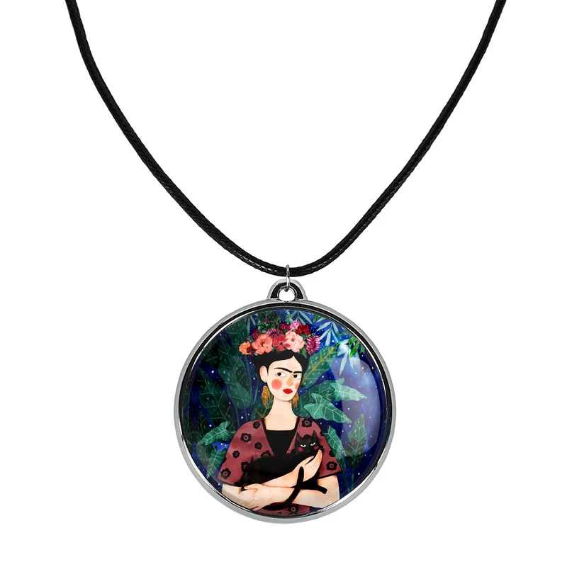 گردنبند خندالو مدل فریدا کالو کد 37183719