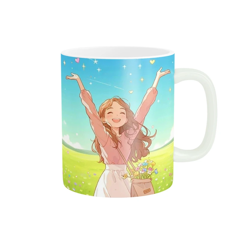 ماگ پاد آفرین مدل فانتزی دخترانه کد 7175