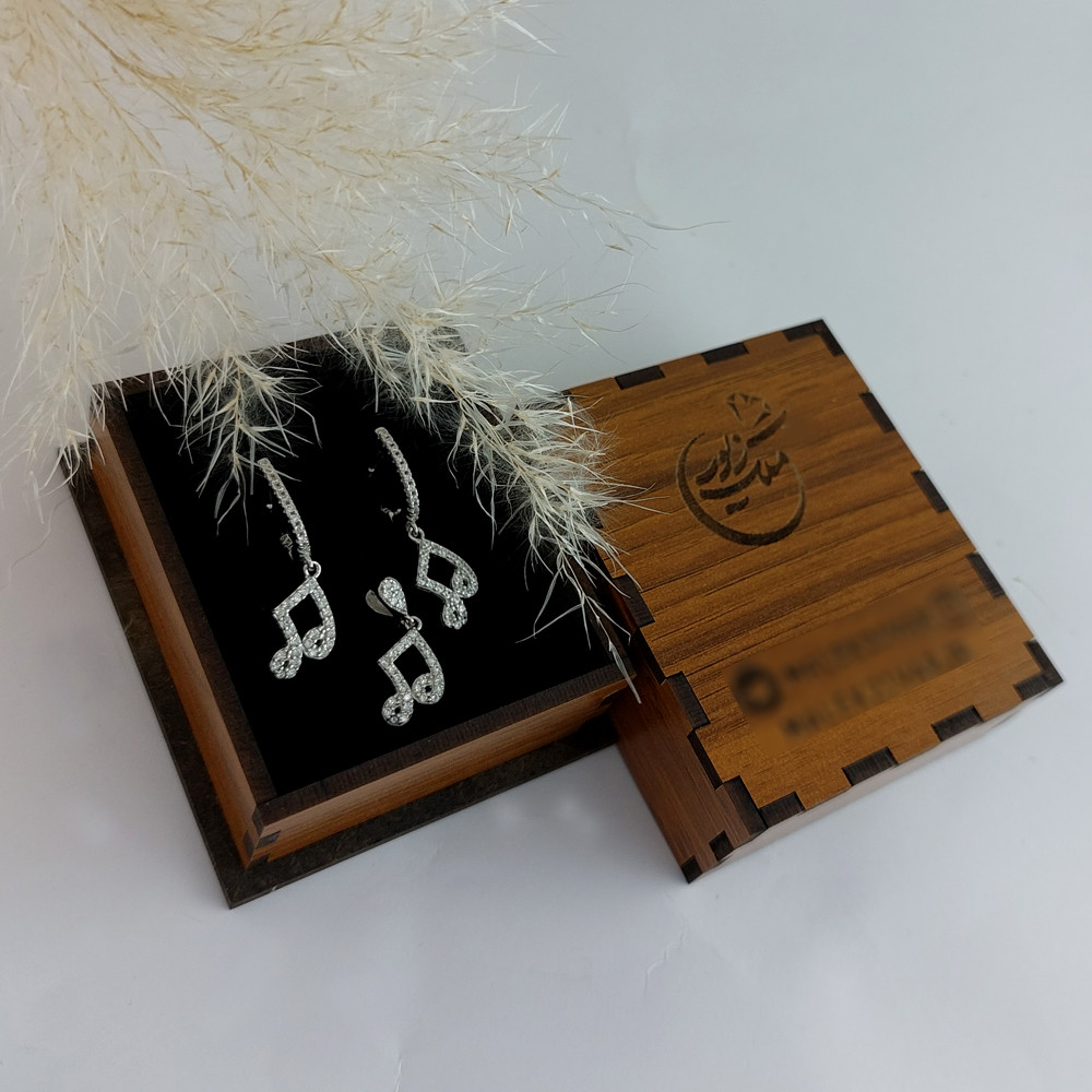 نیم ست نقره زنانه ملک زیور مدل نت موسیقی کد 609 نیم ست نقره زنانه ملک زیور مدل نت موسیقی کد 609