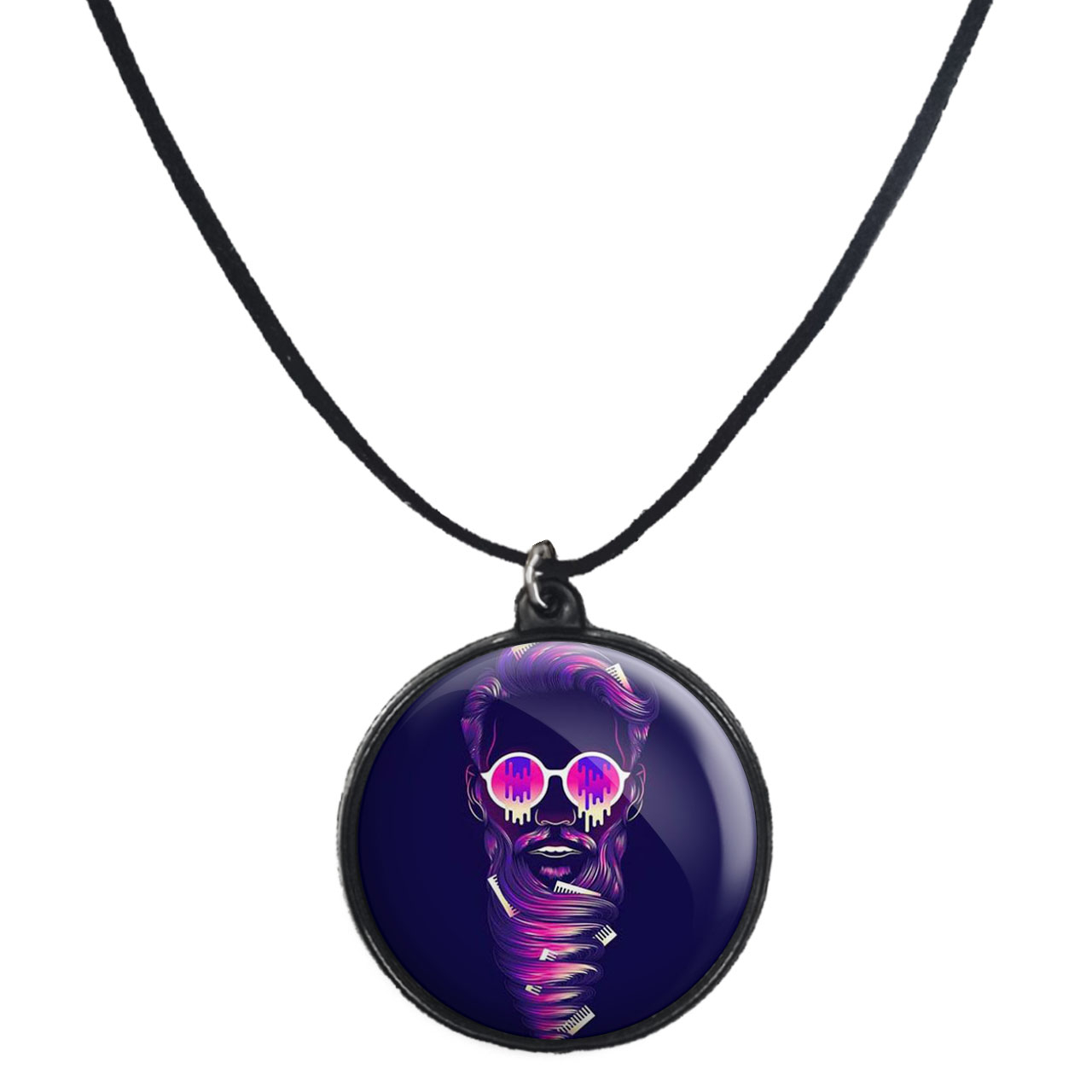 گردنبند پرمانه طرح خفن کد pmb.6024 مدل دو طرفه