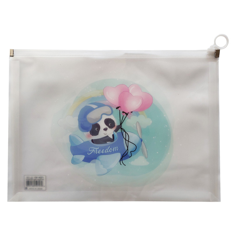 پوشه مدل زیپ دار طرح پاندا کد A4