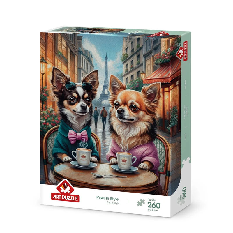 پازل 260 تکه آرت پازل مدل Paws in Style كد 40271 مناسب نوجوان و بزرگسال