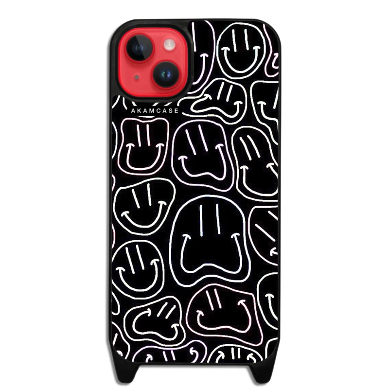 کاور آکام مدل AMCWLA15PLUS-HAPPY FACE4 مناسب برای گوشی موبایل اپل iPhone 15 Plus