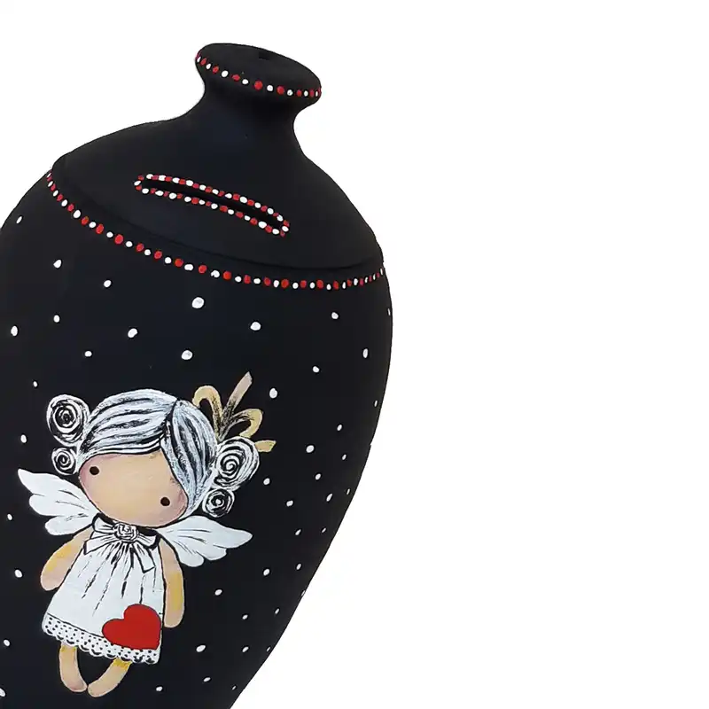 قلک سفالی طرح فرشته مدل HT - 0014