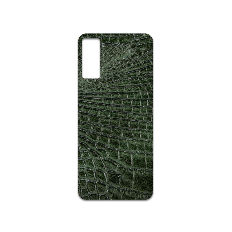 برچسب پوششی ماهوت مدل Green-Crocodile-Leather مناسب برای گوشی موبایل جی پلاس X20