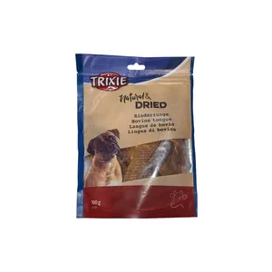 تشویقی سگ تریکسی مدلBovine Tongue وزن 100 گرم 