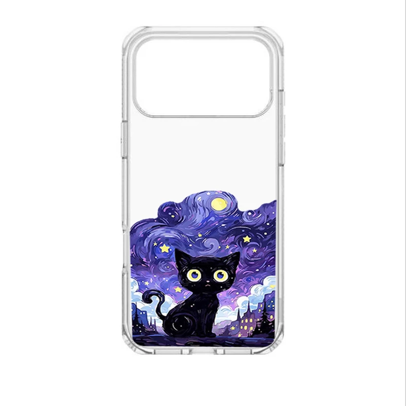 کاور طرح Purple Cat مناسب برای گوشی موبایل اپل IPhone 17 Pro