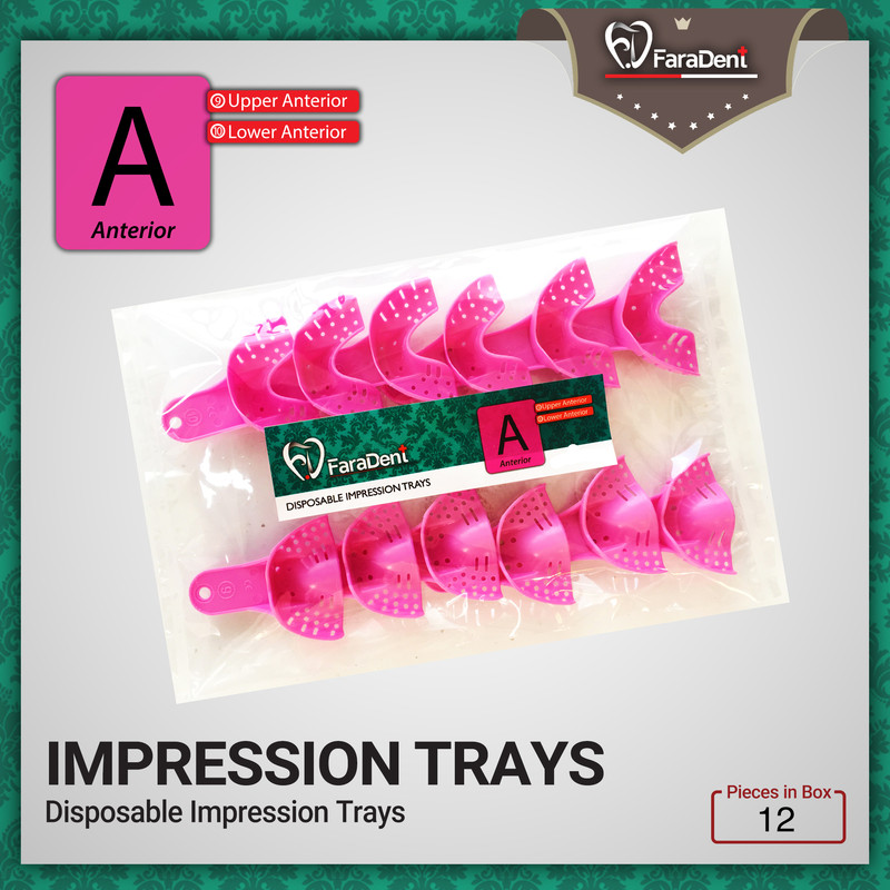 تری قالب گیری دندانپزشکی فارادنت مدل A بسته ۱۲ عددی