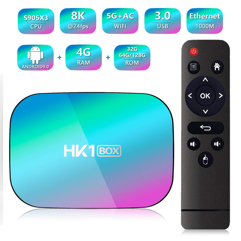 اندروید باکس اچ کی وان مدل HK1 BOX 8K 4/64GB