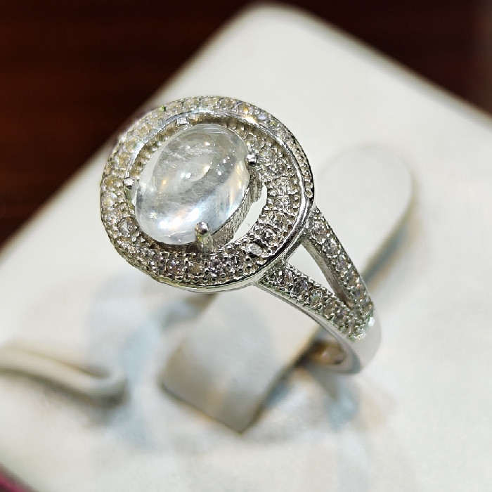 انگشتر نقره زنانه مدل سنگ در نجف کد 391