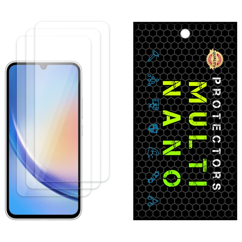 محافظ صفحه نمایش مولتی نانو مدل X-S3N مناسب برای گوشی موبایل سامسونگ Galaxy A34 بسته سه عددی