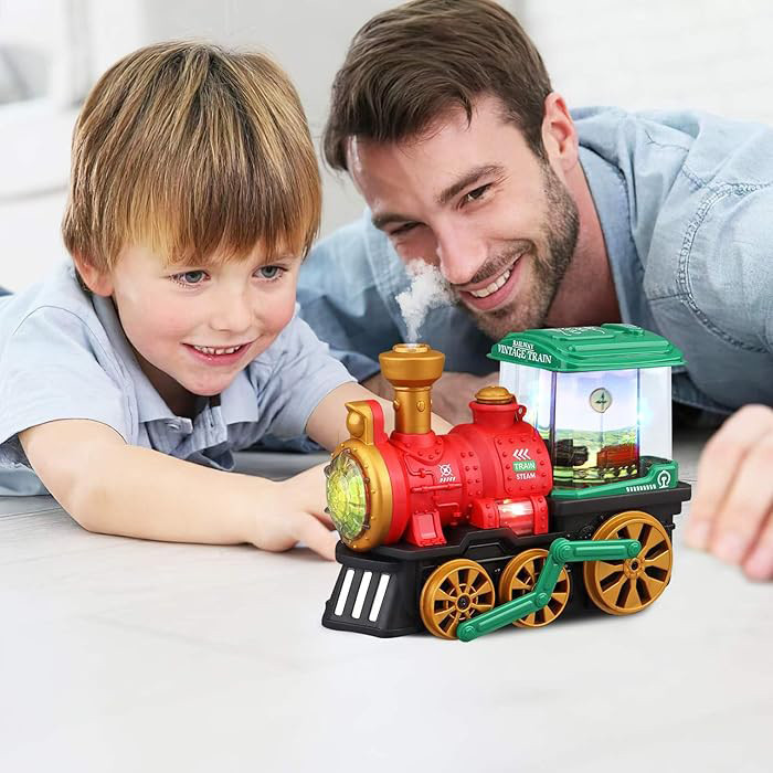 قطار بازی موزیکال مدل دودزا طرح نمایشگر دار کد QB-34Y