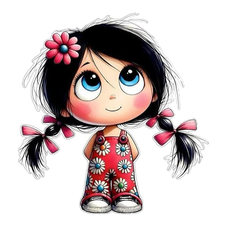 استیکر پارچه و لباس پاد آفرین مدل دخترونه کد 651