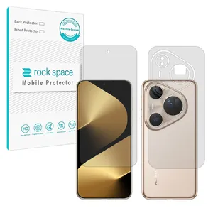 Rock space Resistant model transparent screen protector suitable for Huawei Pura 80 Ultra Mobile along with the back protector