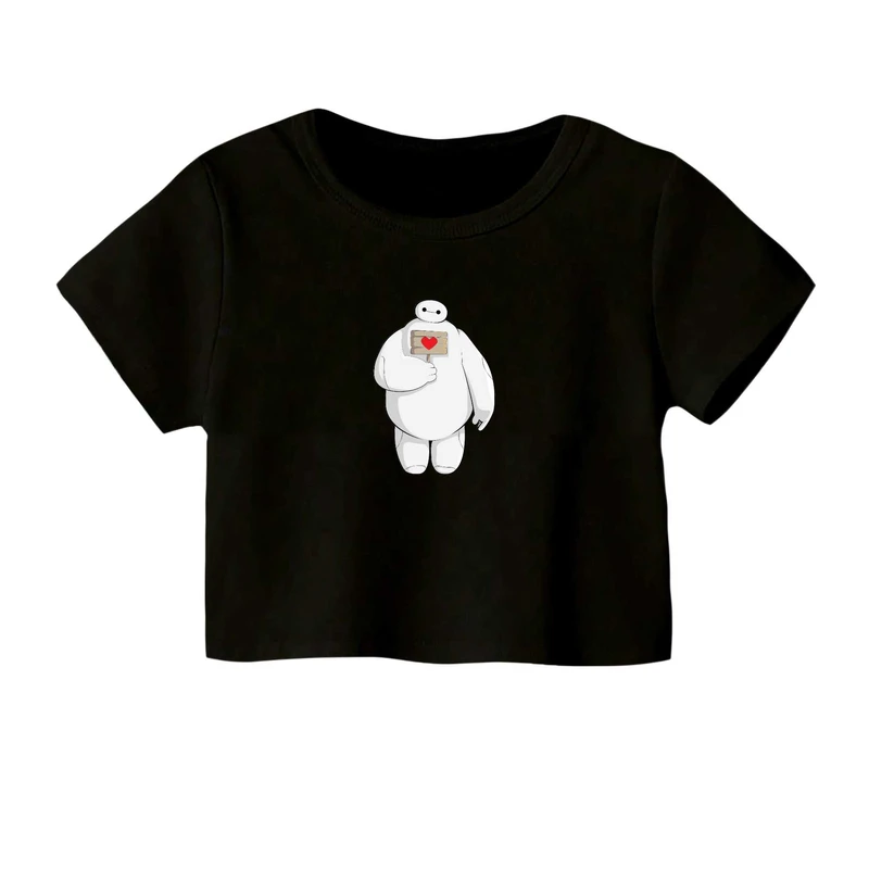 کراپ‌ تی‌شرت آستین کوتاه زنانه مدل بیمکس کد۱