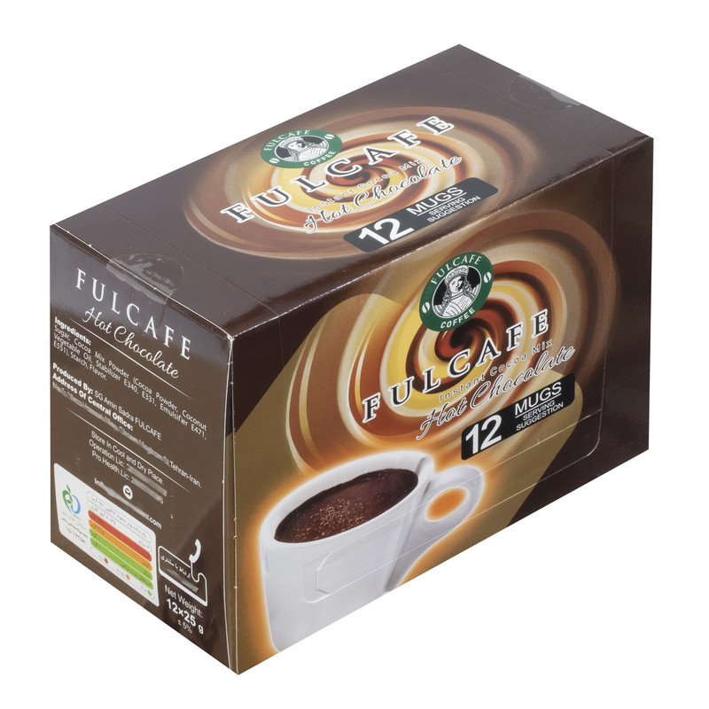 شکلات داغ فول کافه - 25 گرم مجموعه 12 عددی