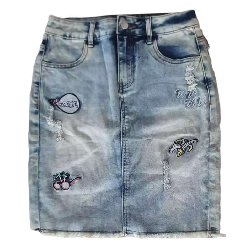 دامن جین زنانه مدل Dw1