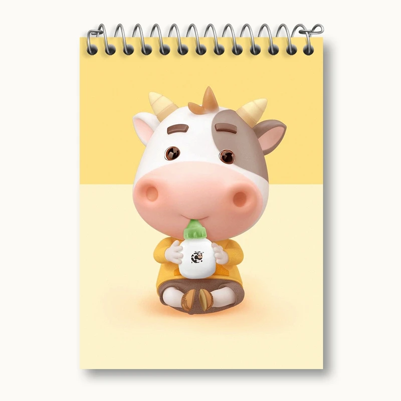 دفتر یادداشت 50 برگ خندالو مدل گاو کد 3407