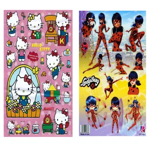 استیکر کودک طرح کیتی و دختر کفشدوزکی کد CT555 مجموعه 2 عددی 