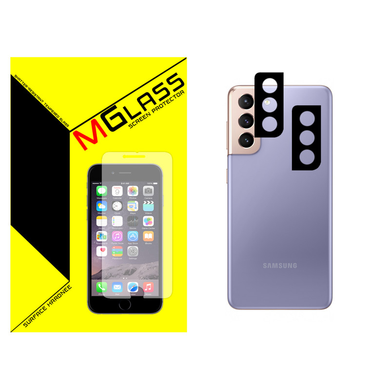 محافظ لنز فلزی دوربین ام گلس مدل MGL-02 مناسب برای گوشی موبایل سامسونگ GALAXY S21 PLUS بسته دو عددی