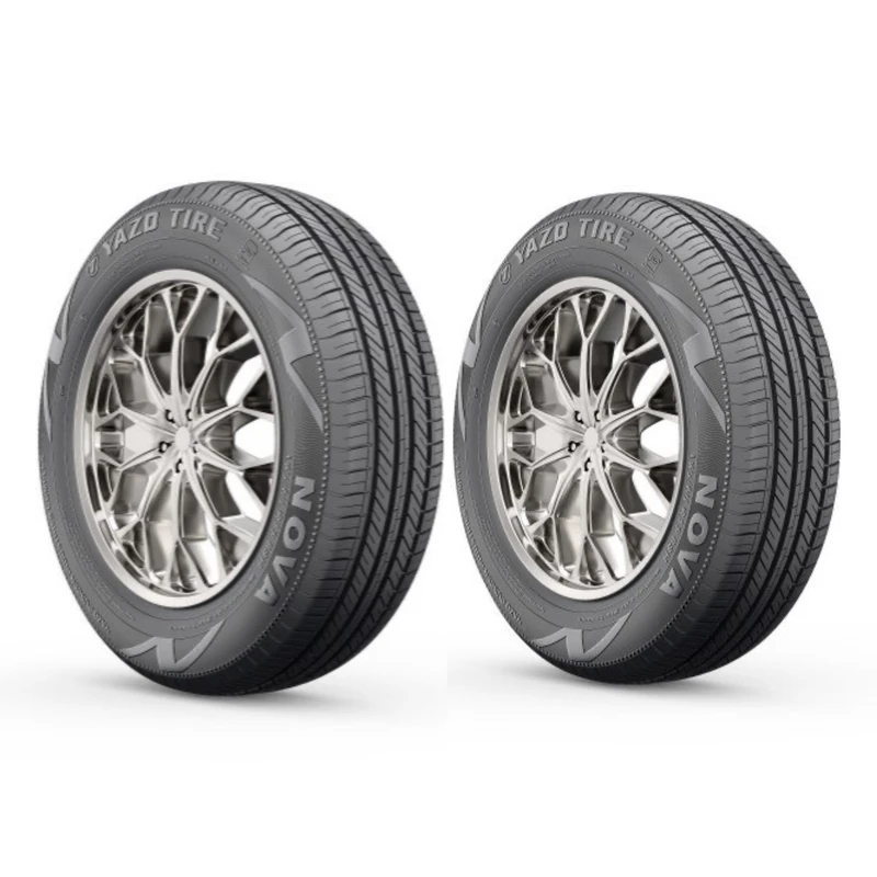 لاستیک خودرو سواری تیوبلس یزد تایر مدل T-Nova سایز 185 / 65 R15 مناسب چهارفصل تولید 1404، فاق 65 درصد، چسبندگی در شرایط خیس D، پک 2 حلقه