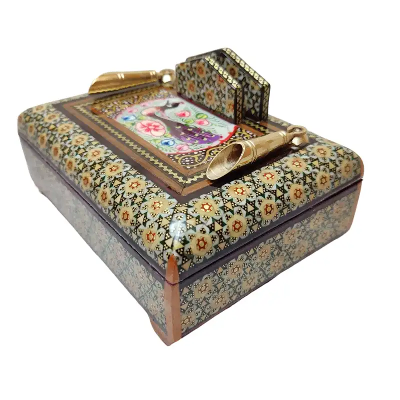 جعبه جواهرات خاتم کاری کد01