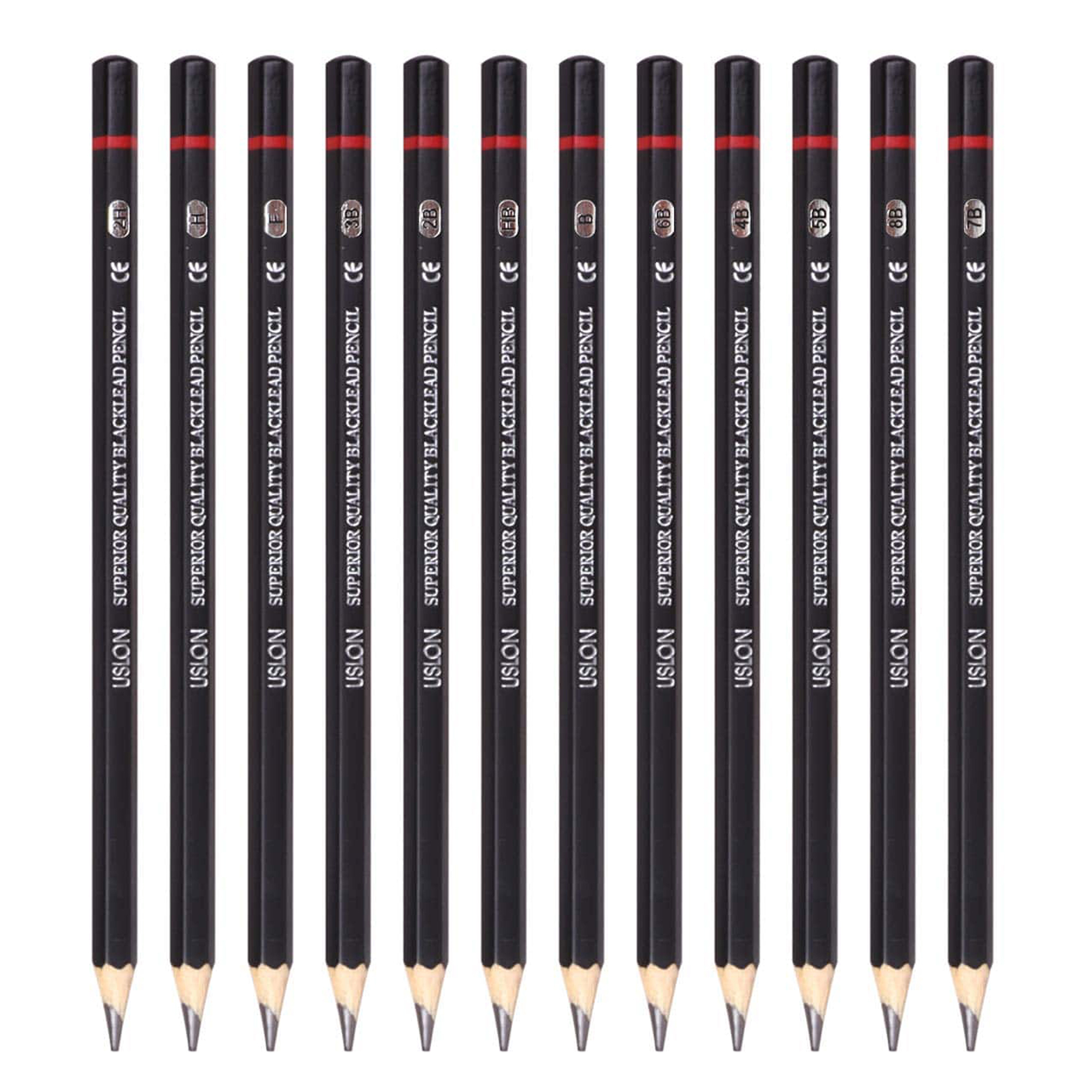 مداد طراحی اوسلون مدل Giaded Pencil مجموعه 12 عددی
