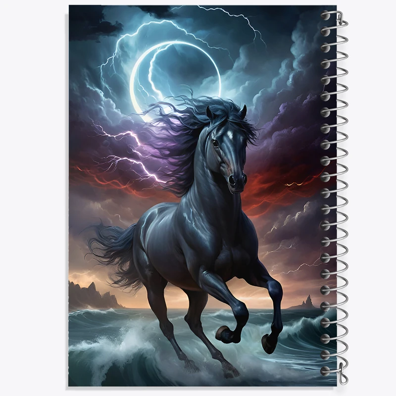 دفتر مشق 100 برگ خندالو طرح اسب کد F8062