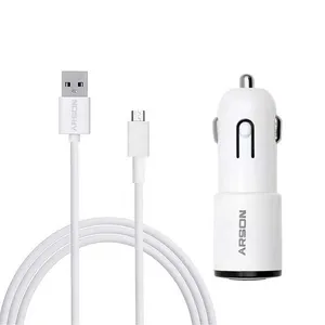 شارژر فندکی آرسون مدل an-2u به همراه کابل تبدیل microUSB