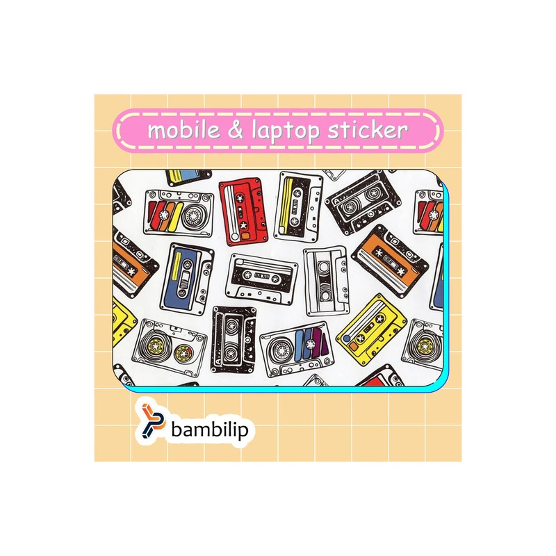 استیکر بامبیلیپ مدل کارت عابر طرح نوارکاست کد 2833969