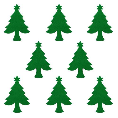  الگو نمد طرح درخت کریسمس مدل ONCHT10 بسته 8 عددی