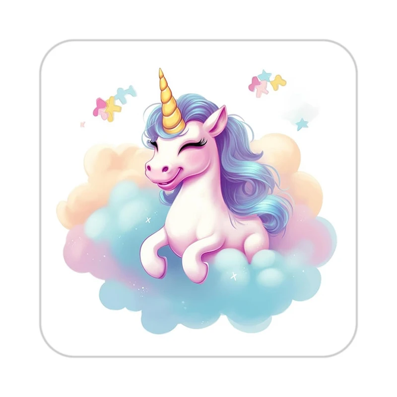 زیر لیوانی کاکتی طرح اسب تک شاخ و یونیکورن مدل mp31175