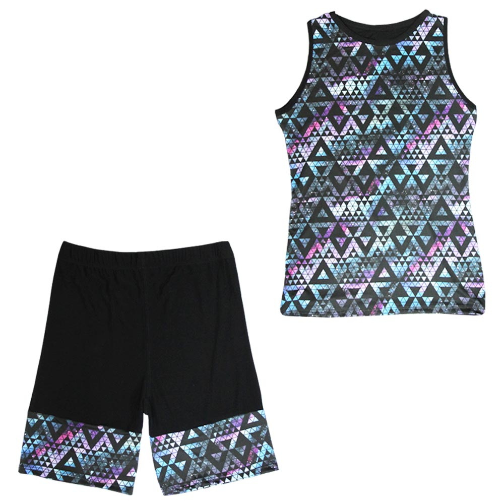 ست تاپ و شلوارک ورزشی زنانه کد 7865