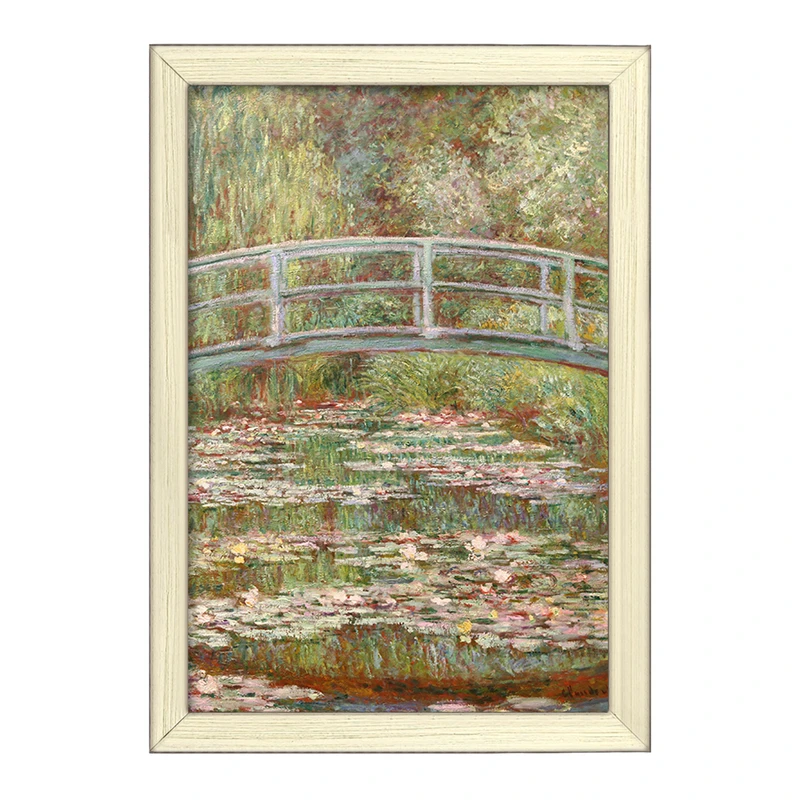 تابلو خندالو طرح برکه نیلوفر آبی کلود مونه کد 36843