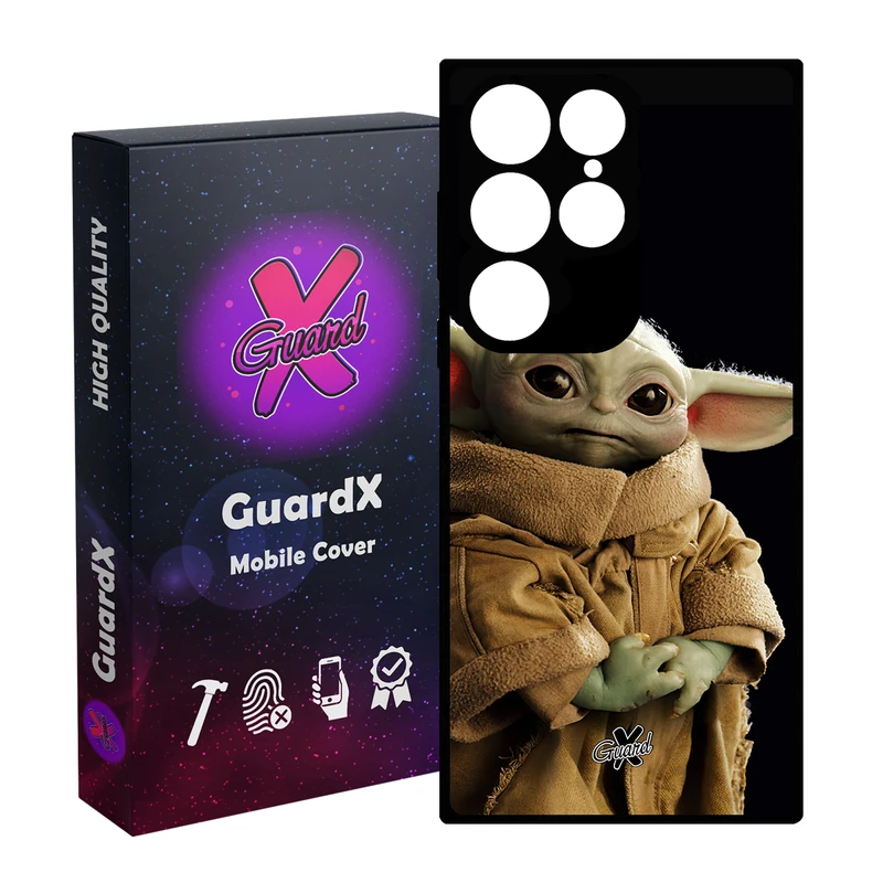 کاور گارد ایکس طرح بیبی یودا مدل Glass10469 مناسب برای گوشی موبایل سامسونگ Galaxy S24 Ultra