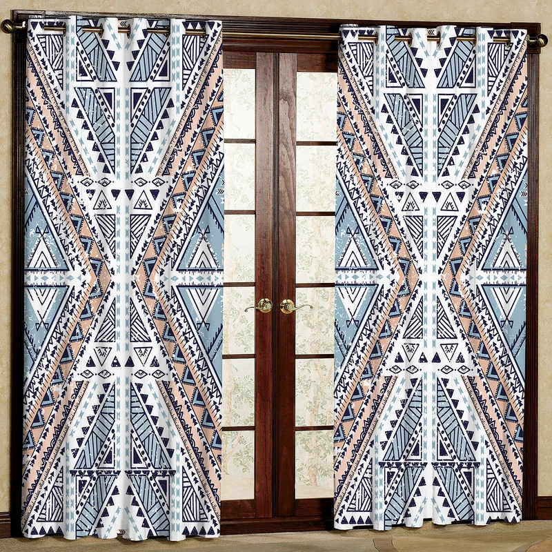 پرده طرح لوزی مخمل پانچی کد 2131 سایز 200x140 سانتی متر