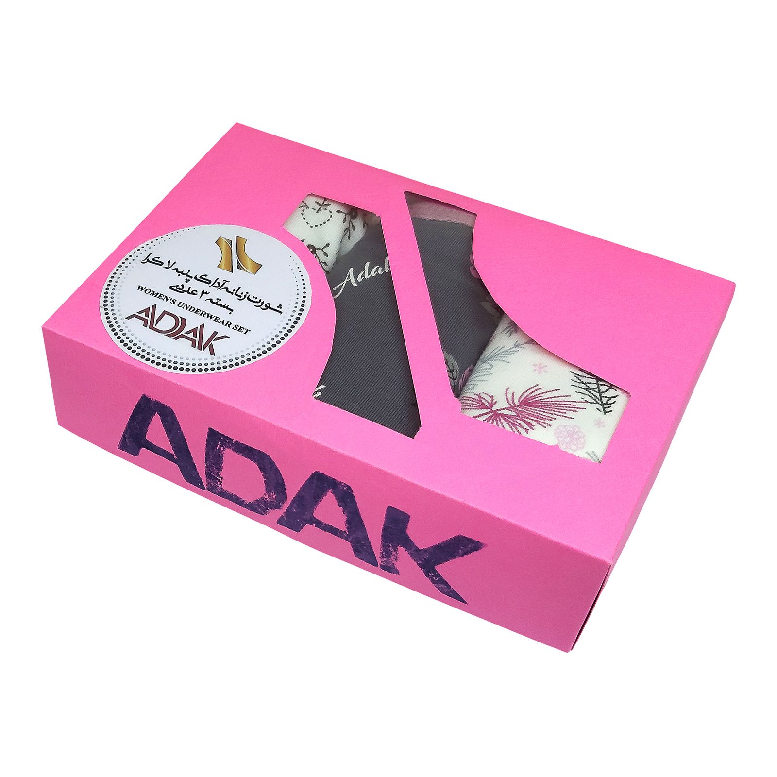 شورت زنانه آداک مدل پنبه لاکرا B37 بسته 3 عددی -  - 6