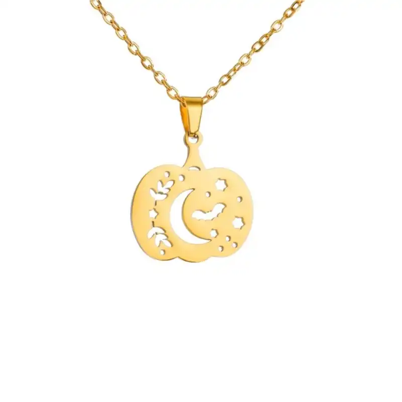 گردنبند طلا 18 عیار زنانه مدل هالوین