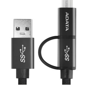 نقد و بررسی کابل تبدیل USB به microUSB/USB-C ای دیتا مدل One For All طول 1 متر توسط خریداران