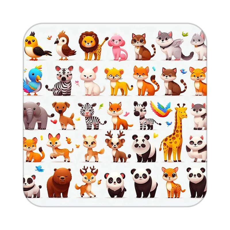 زیر لیوانی کاکتی طرح حیوانات کارتونی مدل mp27625