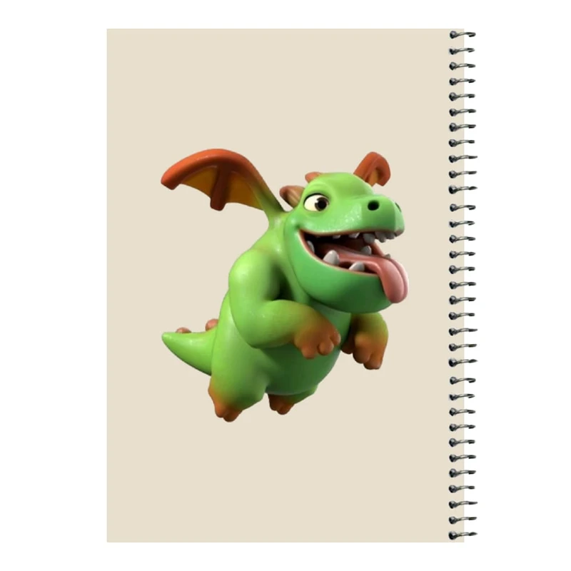 دفتر مشق 80 برگ اس جی مدل کلش رویال کد 19