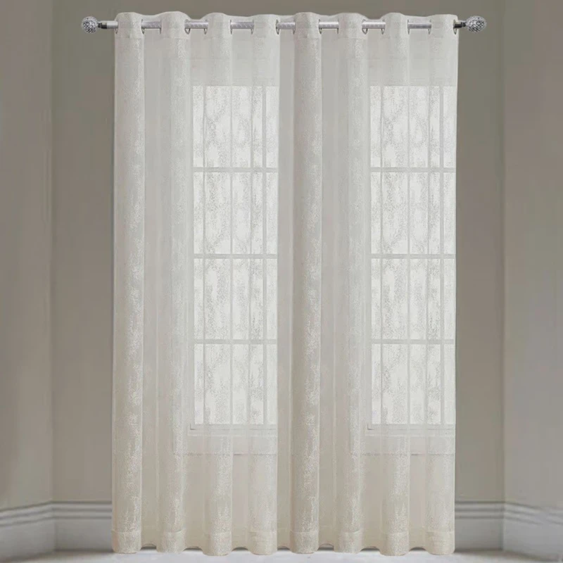 پرده تیکو دکو مدل تور راشل طرحدار سایز 280 × 300 سانتی‌متر