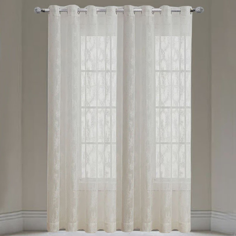 پرده تیکو دکو مدل تور راشل طرحدار سایز 280 × 300 سانتی‌متر