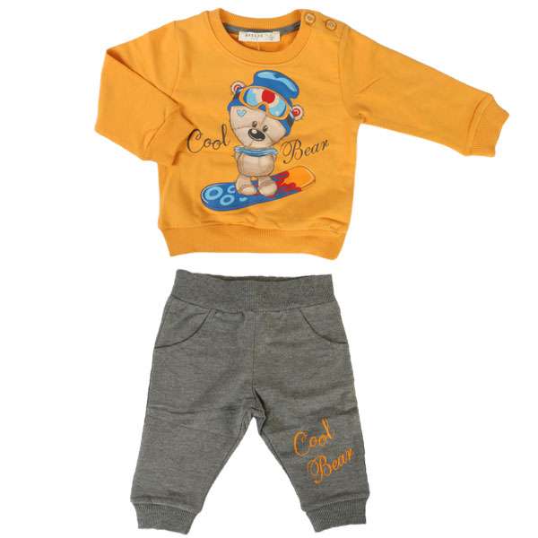 ست سویشرت و شلوار نوزادی بریز مدل chb4872