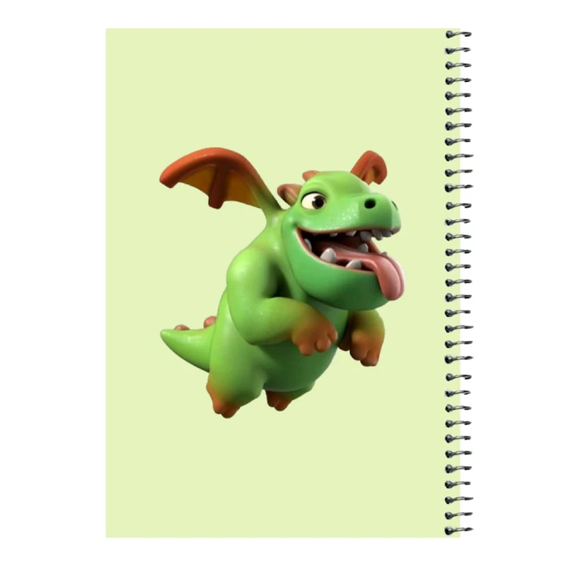 دفتر مشق 80 برگ اس جی مدل کلش رویال کد 19