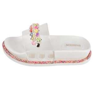 دمپایی دخترانه پاپا مدل مرواریدی کد SF.3181